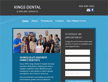 Tablet Screenshot of kingsdentalimplants.com